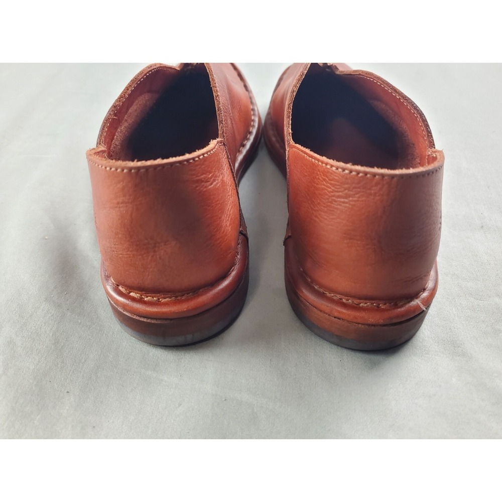 Punto Pigro Womens Shoes 7 Brown Leather Loafers cottagecore retro Italy EUR 38 - Picture 8 of 11